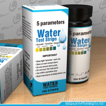 efficienti strisce reattive per il pH dell&#39;acqua dell&#39;acquario a 5 vie